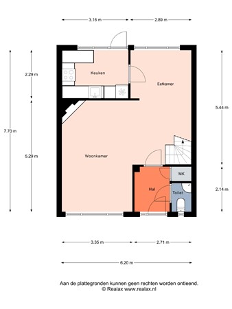 Floorplan - Da Costastraat 1, 3751 GA Bunschoten-Spakenburg